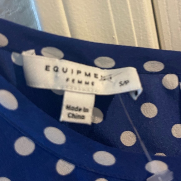 NWOT Equipment Silk Polka Dot Dress - S - Picture 5 of 8